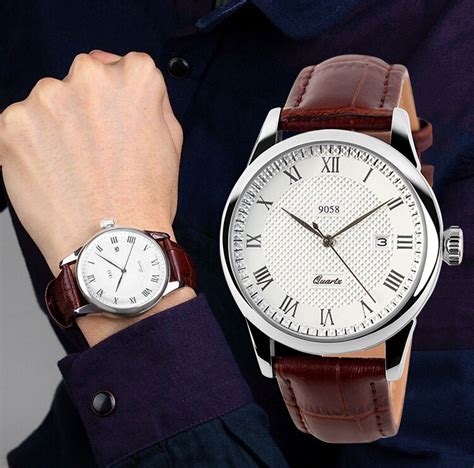 large face men's analog watch.